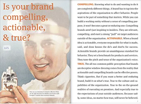 Branding book spread
