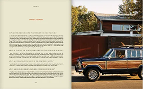 Print magazine spread